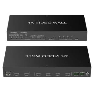 China JCVISION 4K Video JCVISION Wall HDMI2.0 Matrix 2 in 4 out with 2X2 Video wall output self-adaptive L/R audio output wholesale