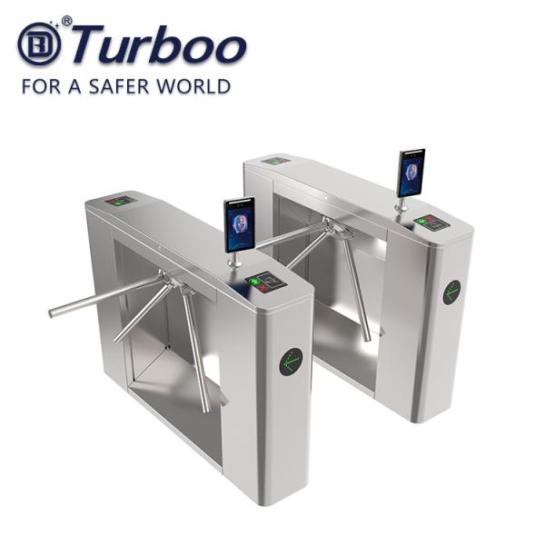 Tripod Pedestrian Turnstile Gate Semi Automatic 550mm Passage Width LED