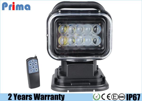 Quality Remote Control LED Search Light For Off Road Vehicle 360° Rotating Spot Beam for sale
