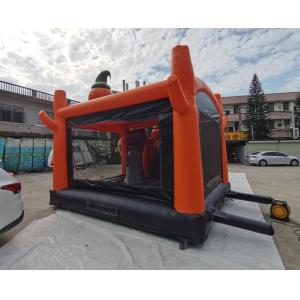 Kids Bounce Playhouse Halloween Jumping Castle With Slide Fire Resistant