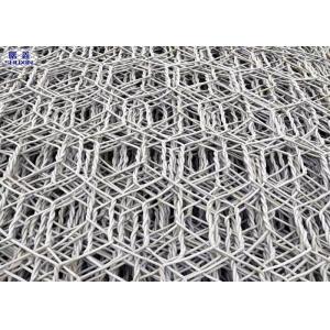 Flood Galvanised Steel Stone Cage Hexagonal Hole Shape Soil Protection