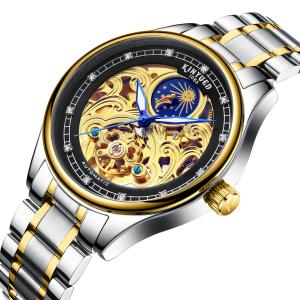 Modern Luxury Mechanical Watches  Crystal Diamond Dial High Refraction