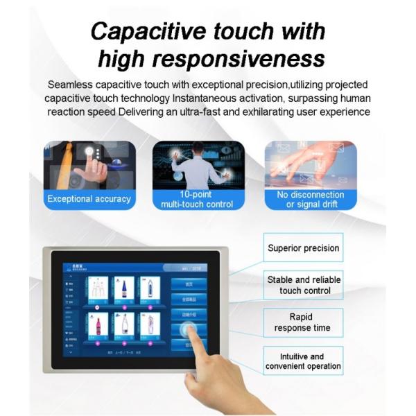 High Performance 27 Inch Embedded Industrial Touch Panel PCs 1080p Full Hd Lcd Monitor