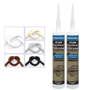 Buy cheap Door Silicone Neutral Glass Glue With Grey Black White Color from wholesalers