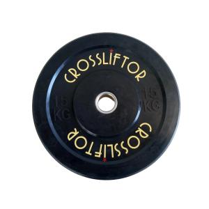 51mm Rubber Dumbbell Plates 15kg Fitness Gear Weight Plates Black