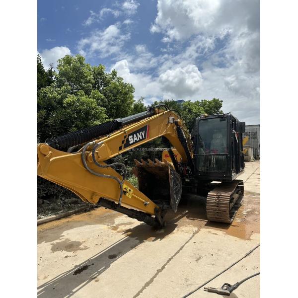China Made Excavator Used Sany Excavator 135 Yellow 0.7m3 Bucket Capacity 13 Ton