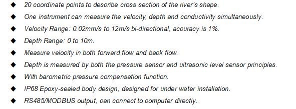 Barometric Function Doppler Flow Meter With Modbus Output