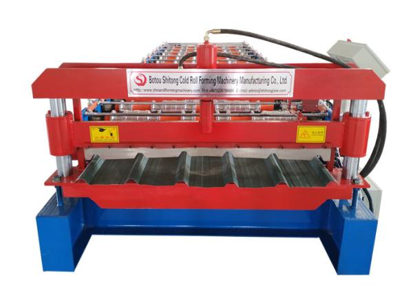 Quality Aluminium Color Steel Roll Forming Machine , 1050 Model Roofing Sheet Making Machine for sale
