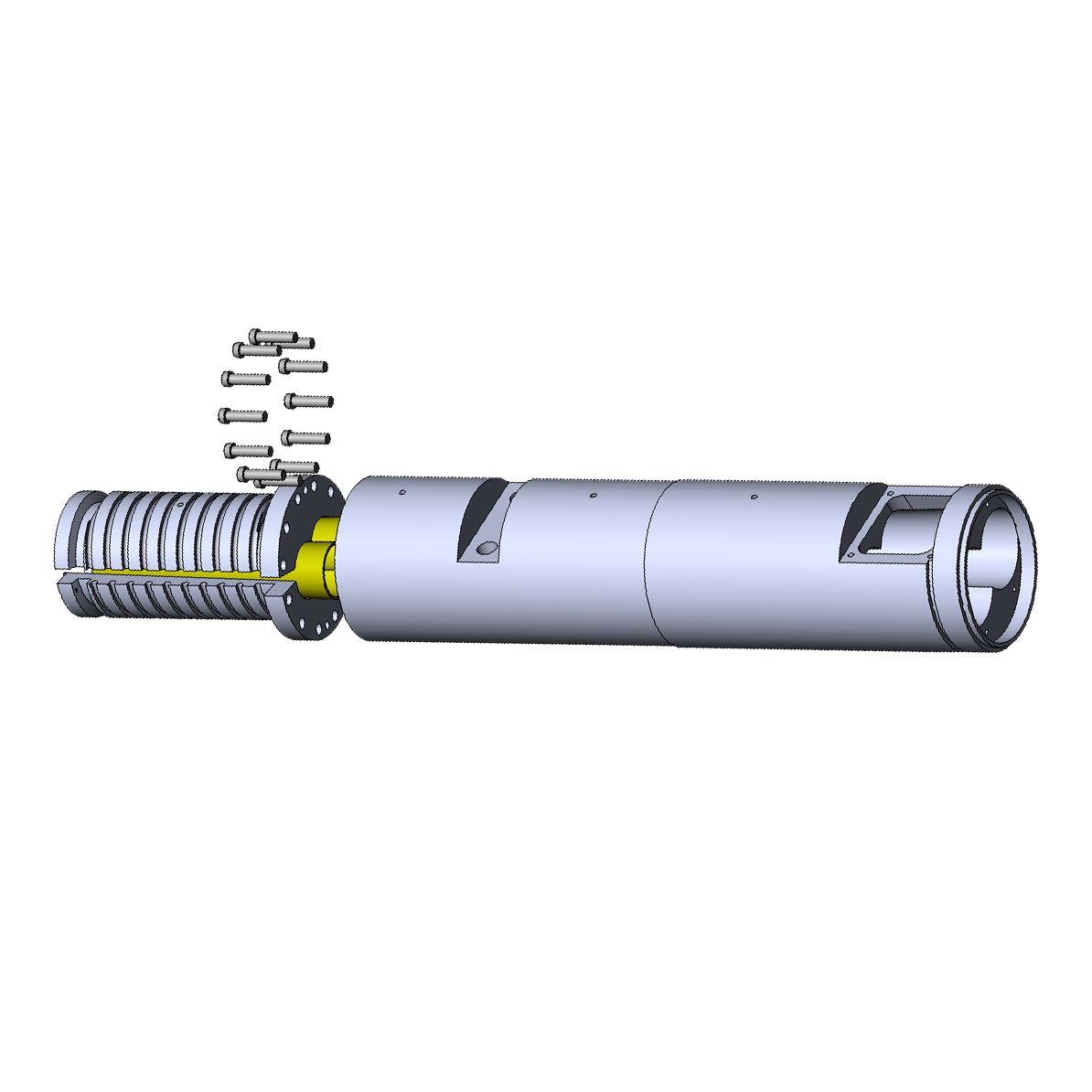 Shenzhen HYPET Standard Single Screw Extruder For PP PS ABS PE PVC Material Extrusion