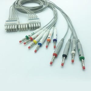 China Mortara 90cm Banana Plug 10 Lead Ecg Holter Cable wholesale