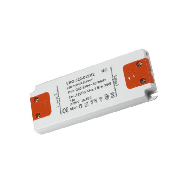 Super Thin LED Driver Power Supply 12V 20W Constant Voltage For Mirror Light