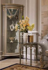 China Carved Table Pedestal Wooden Magazine Rack Corner Table Case Corner Tables With Storage Cl on sale