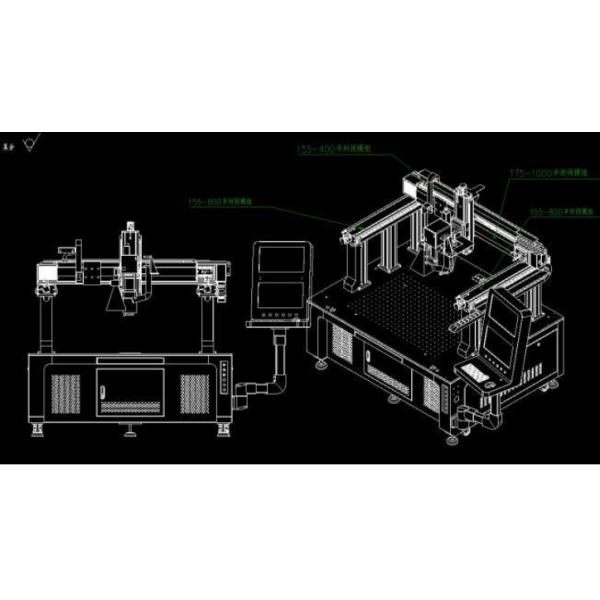3000W Battery Laser Welding Machine for Lithium Cells 600MM X-Axis