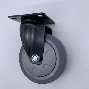 5 Inch Swivel Plate Soft Rubber Castor
