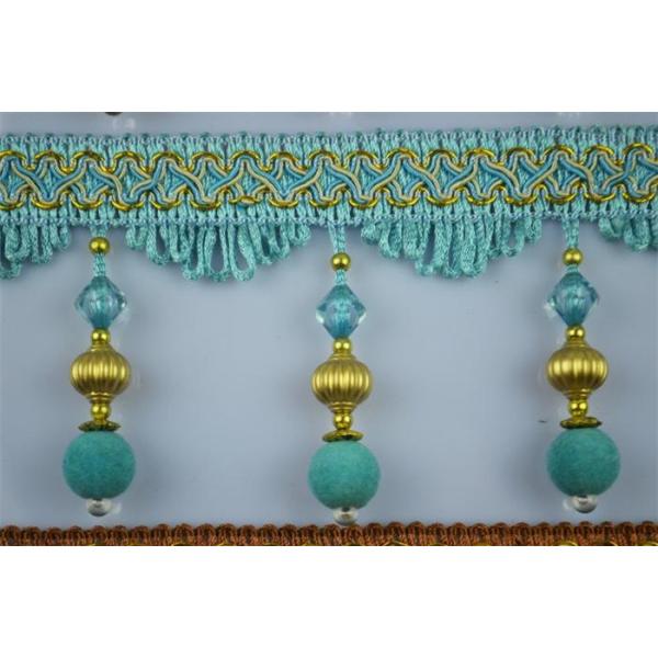 Delicate handmade wholesale ODM curtain lace accessories beaded decorative fringes tassels