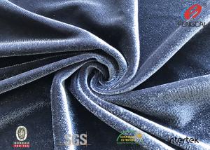 China Printed 94 Polyester 6 Spandex Velvet Fabric Stretch Knitting Upholstery Fabric wholesale