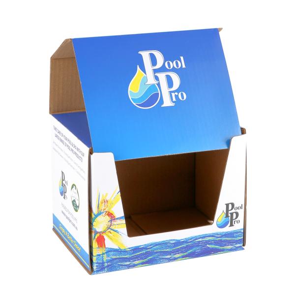 Household Products Custom Printed Display Box With Colorful Corrugated Display Stand