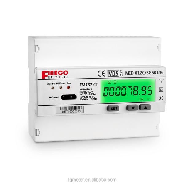 Quality Internal Transformer Three Phase Prepaid Energy Meter with Output Voltage 3*230/400V for sale