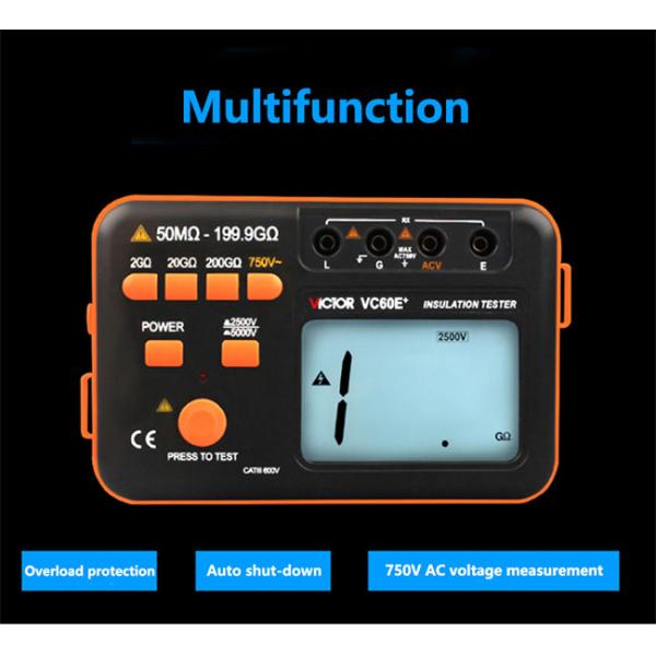Digital 5000V High Voltage Insulation Tester With Multimeter / Analog