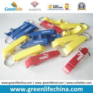 Cheap Custom Printed Plastic Advertising Beer Bottle Opener w/Split Ring in Any Color High Quality