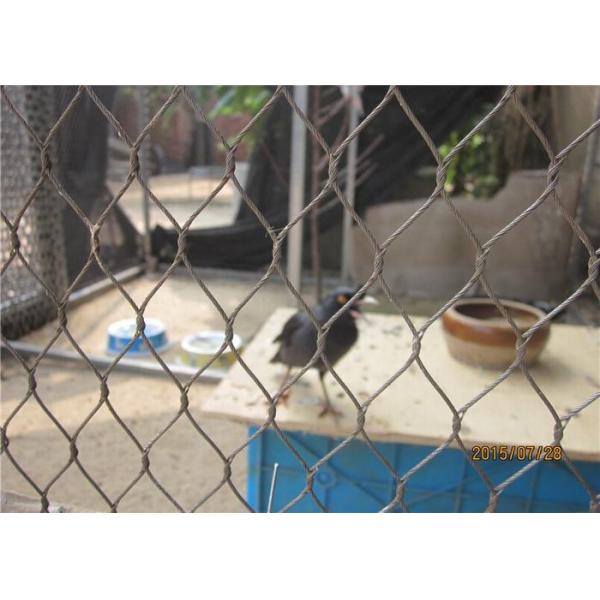 High Durability Stainless Steel Wire Rope Fence Mesh For Bird Cage Netting