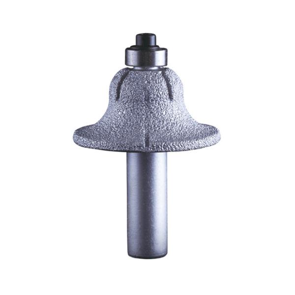 Grit Size 40 45 Porcelain Diamond Router Bit Vacuum Brazed