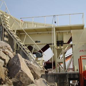 China Rock Aggregates 750mm Feeding Vibrating Grizzly Screen Feeder ZSW600*130 wholesale