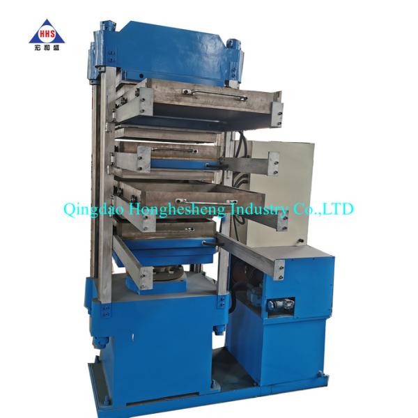 Crumb Rubber Tile Making Machine Interlocking With 50T Mold Closing Force