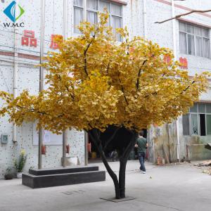 China Silk Fabric Golden Ginkgo Tree 3.5m Height Customized Design wholesale