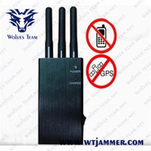 China Portable 5 Bands 10m Cell Phone Wifi Jammer wholesale