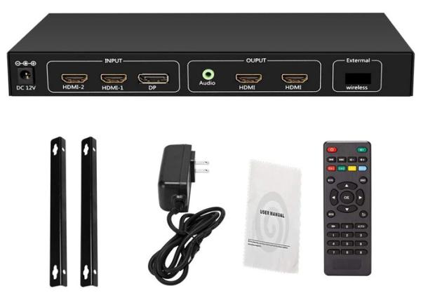 Quality 4K 60Hz HDMI 2.0 Input to 4x1080p Output Video Wall Splitter RS232 for sale