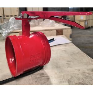 China PN16 DN150 resilient seal cast iron butterfly valve wholesale