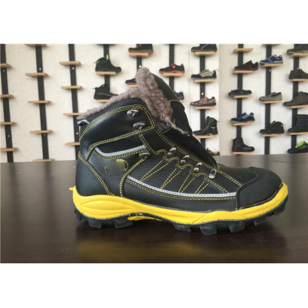 Warm Synthetic Fur Steel Shank Work Shoes , Electrician Work Shoes EH Protection