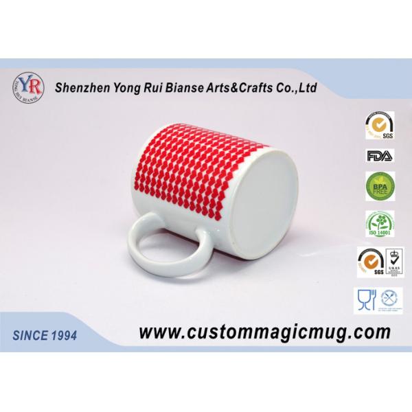 Full Red Heart Heat Sensitive Color Changing Mugs 11oz I LOVE YOU