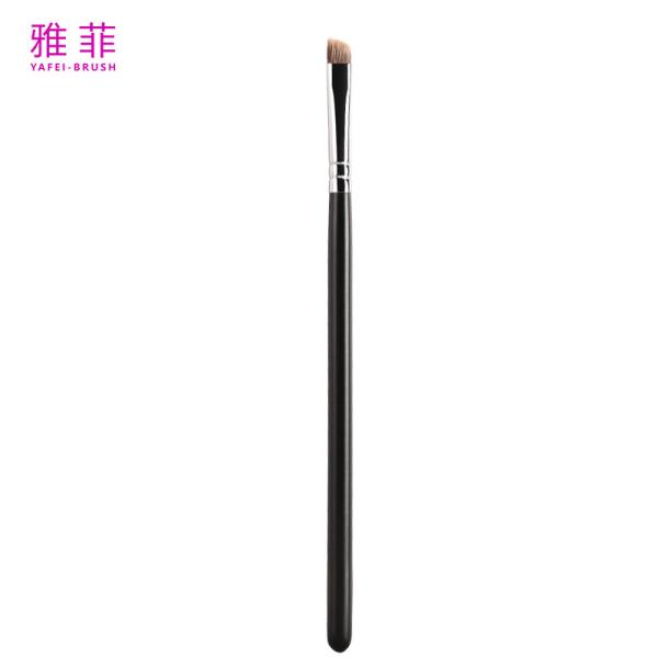 Quality A76 Exquisite Oblique Angle Eyebrow Brush Ferret Badger Hair Portable Long Pole Makeup Brush Beauty Brush for sale