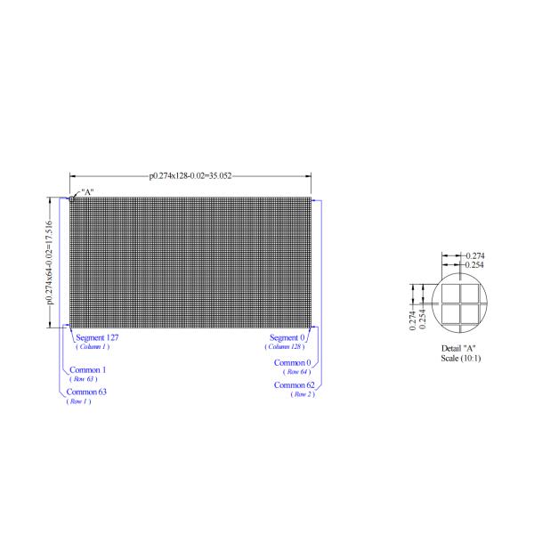 1.54 Inch OLED Monochrome Display Dynamic Refresh Rate Outdoor Adaptability OLED LCD Display