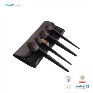 China 7pcs Luxury Makeup Brush Set Collection Black Cosmetic Case wholesale