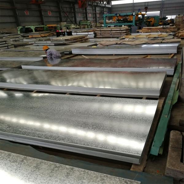Quality SPCC Galvanized Steel Sheets EN10214 80g Zinc Layer 1500*6000mm 3mm Sliver Surface for sale