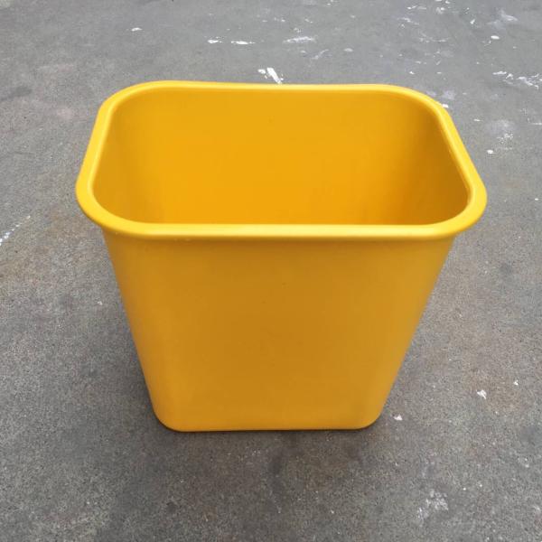 15L Lidless Small Plastic Trash Can For Office Household Recycle Garbage Can