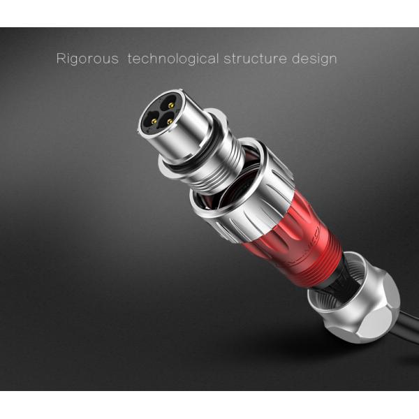 M24 Electrical 3 Pin Industrial Waterproof Power Connector IP68 Waterproof Connector