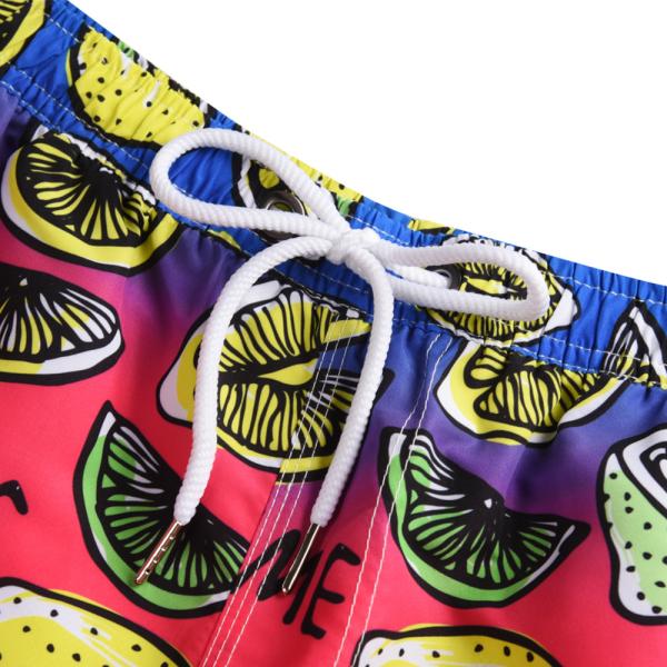 Lemon Patterned XXL 54 SUP Board Shorts