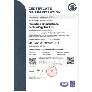 Original ICs Component Co Ltd Certifications