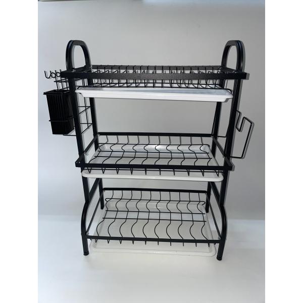 Rectangular Kitchen Product in Vibrant Color for Room Space 43CM 3 Layers black ,gold,green