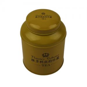 China ISO Classic Loose Leaf Tea Tin Metal Tea Canister 90*120mm on sale