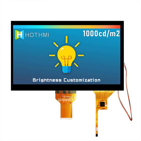 10.1 Inch High Brightness TFT LCD With CTP | 1024x600 Resolution LVDS Interface