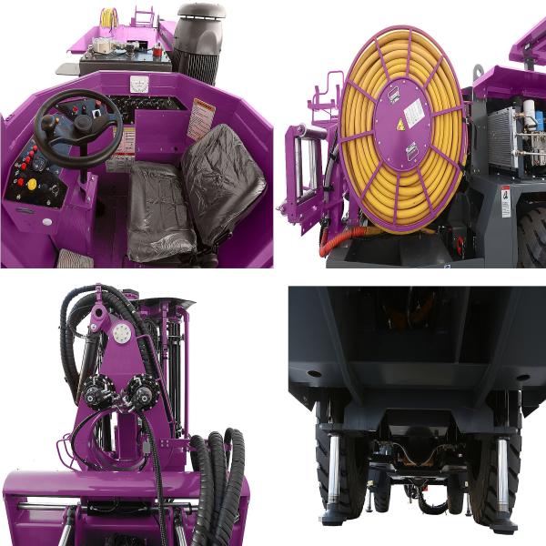 Rock Drilling Rig 360Degree Rotary Borehole Underground Jumbo Drilling Rig Machine