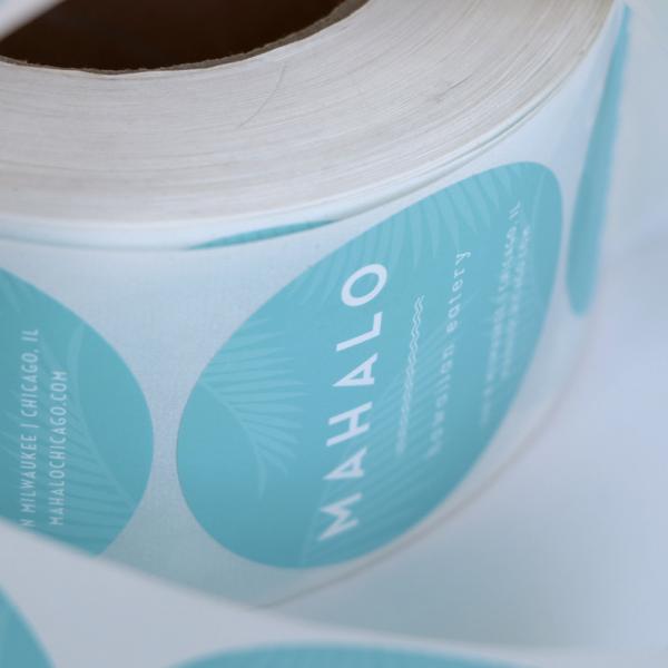 Peelable Hot Stamping Printed Self Adhesive Labels On A Roll