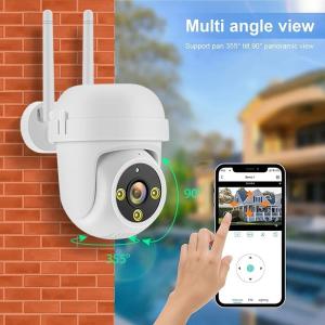 China Waterproof WiFi Support 128 Memory Card CCTV Security IP Camera Outdoor Dual Lens Network Camera on sale