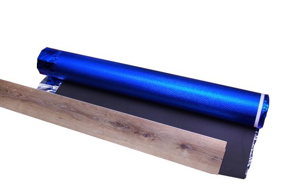 Quality SGS Aluminum Film EVA Foam Underlayment Blue 3mm Foam Underlay for sale