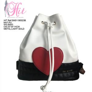 China Elegant custom ladies faux PU leather bagpack women backpack wholesale